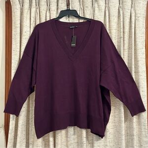 Torrid Lovesick Lightning Bolt Stitch V-Neck Pullover Sweater - 5X